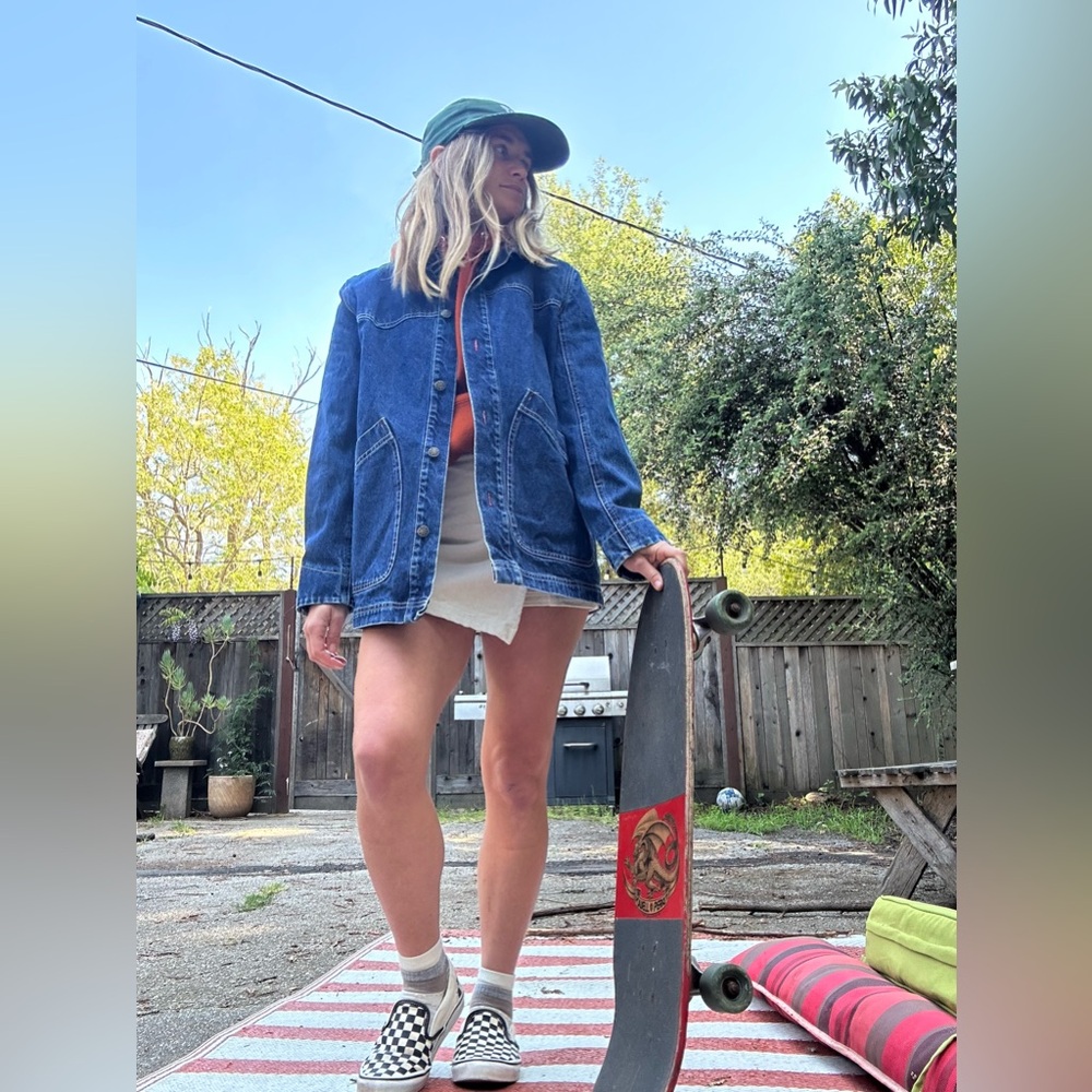 Beautiful vintage stone free chore coat